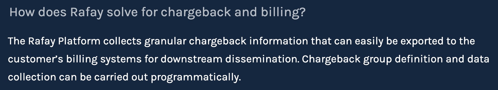 PaaS Billing and Chargeback